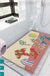 Feblilac Morandi Mushroom PVC Coil Bathtub Mat and Shower Mat