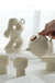 Cream Simple High Foot Teapot Tea Set Suit