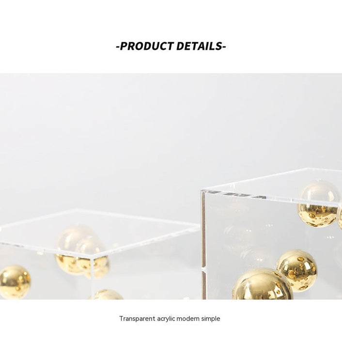 Creative Acrylic Metal Molecular Ball Light Luxury Ornaments