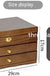 Double Handle Solid Wood Storage Jewelry Box