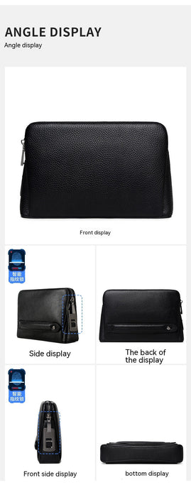 Fingerprint Lock Men's Clutch