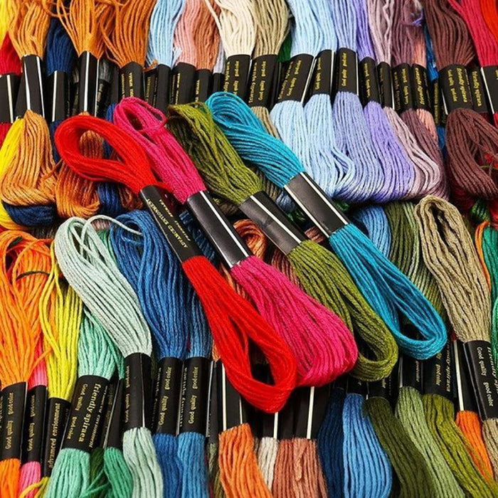 24/36/50/100/200PCS Cross Stitch Embroidery Thread 8m DIY Cotton Thread