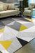 Relaxing Living Room Rug Multi Color Geometric Pattern Area Carpet Polypropylene Non-Slip Backing Washable Area Rug