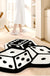 Feblilac Three Dice Tufted Bath Mat