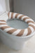 Feblilac Cute Heart/Solid/Stripe Toilet Seat Cover