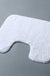 Feblilac Solid Tufted Toilet U-Shaped Floor Bathroom Mat