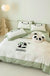 Cotton Four-piece Set Washed Fitted Sheet Duvet Cover Sheets Three-piece Bedding Set