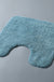 Feblilac Solid Tufted Toilet U-Shaped Floor Bathroom Mat