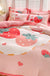 Cute Cartoon Milk Velvet Bedding Set Of Four