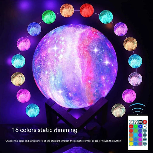 3D Printing Moon Light Galaxy Light