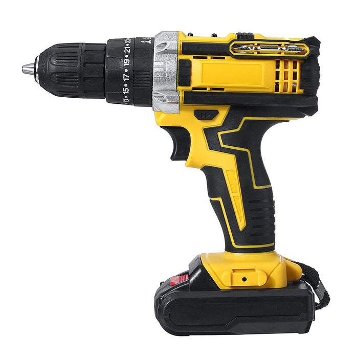 48VF 2Speed Cordless Electric Drill Impact Drill Powerful Driver Drill With 1 Or 2 Li-ion Battery