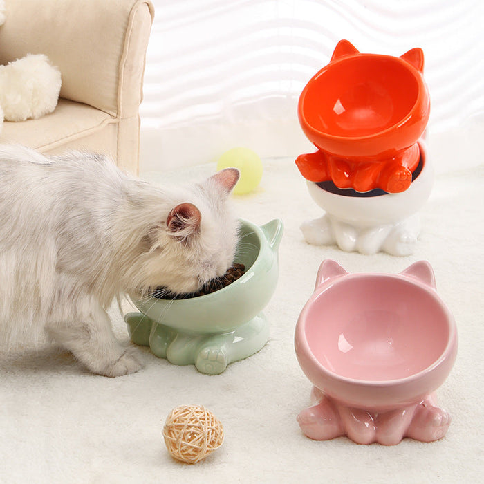 Ceramic Cat Neck Bowl