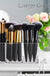 Makeup Brush Holder Organizer Clear Cosmetic Brushes Container Storage 3 Slots - Great for Vanity