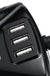 3 in 1 Triple Socket Vehicle Charger Car Lighter Adapter Power Plug USB Port