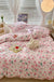 Cute Floral Rabbit Cotton Four-piece Set Pastoral Cotton Quilt Cover Bed Sheet Three-piece Set