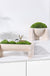 Creative Living Room, Foyer, Dining Table, Modern Light Luxury Marble Flower Pot