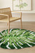 Feblilac Tropical Green Leaves Bath Mat, Monstera Leaf Rug for Bedroom