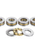 Machifit 5pcs Flat Thrust Ball Bearing ID. 2.5/3/4/6/7/8mm Mini Miniature Bearings F25-6 F3-8 F4-10