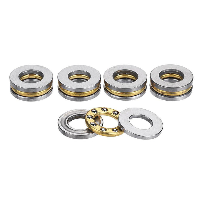 Machifit 5pcs Flat Thrust Ball Bearing ID. 2.5/3/4/6/7/8mm Mini Miniature Bearings F25-6 F3-8 F4-10