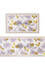 Flower and Yellow Leaves Kitchen Mat