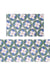 White and Blue Flower Kitchen Mat