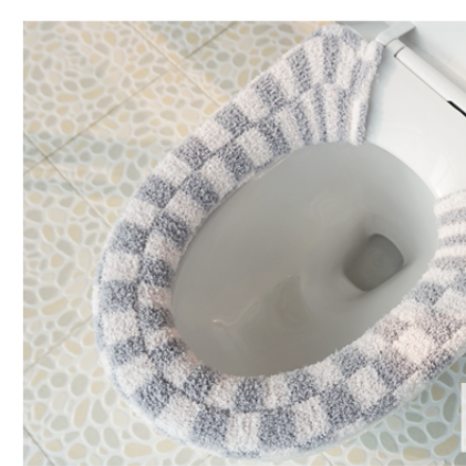 Feblilac Checkerboard Toilet Seat Cover