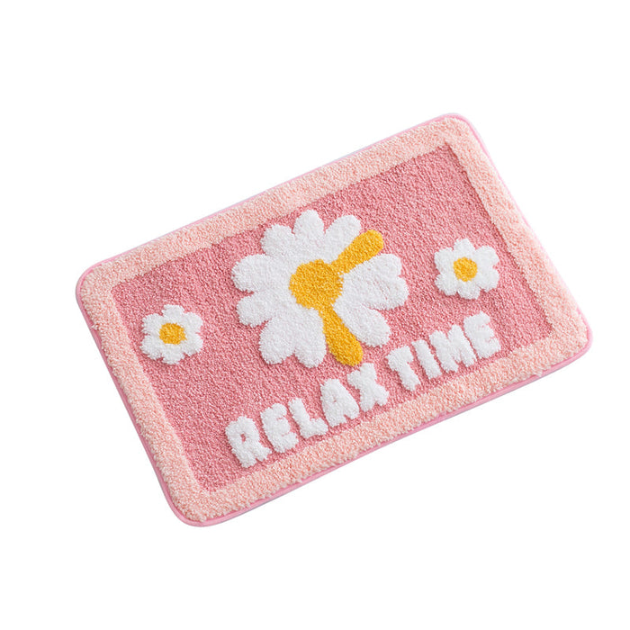 Feblilac Relax Time Daisy Bath Mat