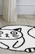 Black and White Cute Cat Bath Mat