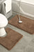 Feblilac Solid Tufted Bathroom Mat Toilet U-Shaped Floor Mat