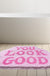 Feblilac Pink You Look Good Tufted Bath Mat