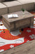 Feblilac Red Background White Sakura Lucky Cat Handmade Tufted Acrylic Livingroom Carpet Area Rug