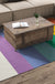 Feblilac Rainbow and Sun Handmade Tufted Acrylic Livingroom Carpet Area Rug