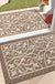 Feblilac Flower Pattern Polypropylene Door Mat