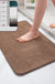 Feblilac Rectangular Solid Short Plush Tufted Bath Mat