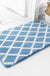 Feblilac Rhombus Grid Geometry Tufted Bath Mat