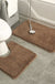 Feblilac Solid Tufted Bathroom Mat Toilet U-Shaped Floor Mat