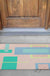 Feblilac Big Squares Geometric PVC Coil Door Mat