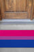 Feblilac Pink Purple Blue LGBT Flag PVC Coil Door Mat