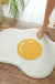 Cute Fried Egg Bath Mat, Lovely Bathroom Rug, White Yellow Bath Rug, Multiple Sizes Available