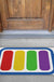 Feblilac Rainbow Battery PVC Coil Door Mat