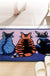 Feblilac Cute Three Cats Tufted Bath Mat