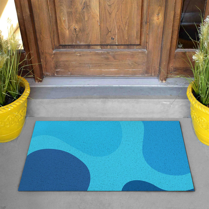 Feblilac Blue Wave Coast PVC Coil Door Mat