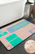 Feblilac Geometric Big Squares Geometric Tufted Bath Mat