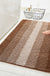 Feblilac Gradient Color Chenille Non-Slip Microfiber Shag Bathroom Rug Mat