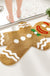 Cute Ginger Man Bath Mat, Gingerbread Man Cookies Bathroom Rug, 50x80cm / 19"x31"