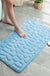 Feblilac Solid Cobblestone Coral Fleece Bathmat