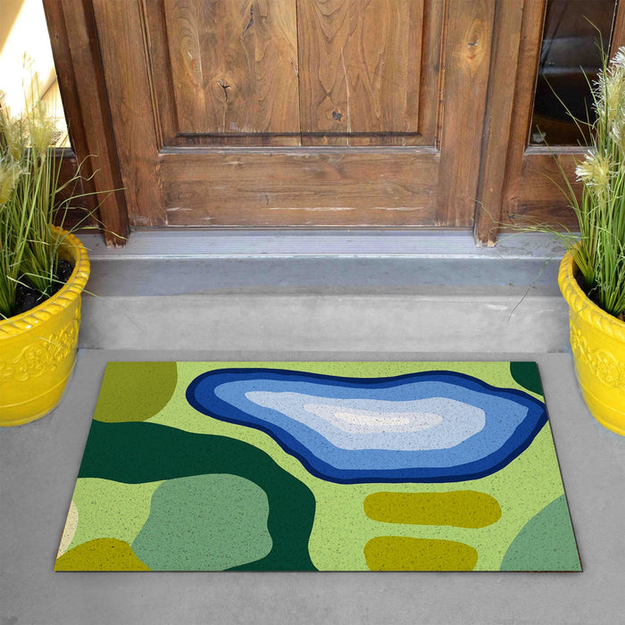 Feblilac Moss and Lake PVC Coil Door Mat