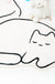 Cute White Cat Bath Mat