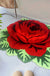 Feblilac Red Rose Tufted Bathmat