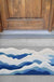 Feblilac Blue Ocean Wave PVC Coil Door Mat